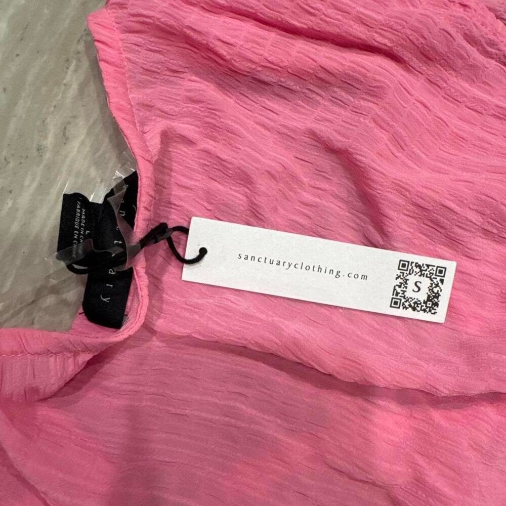 Sanctuary pink blouse with vertical - Picture 3 of 3